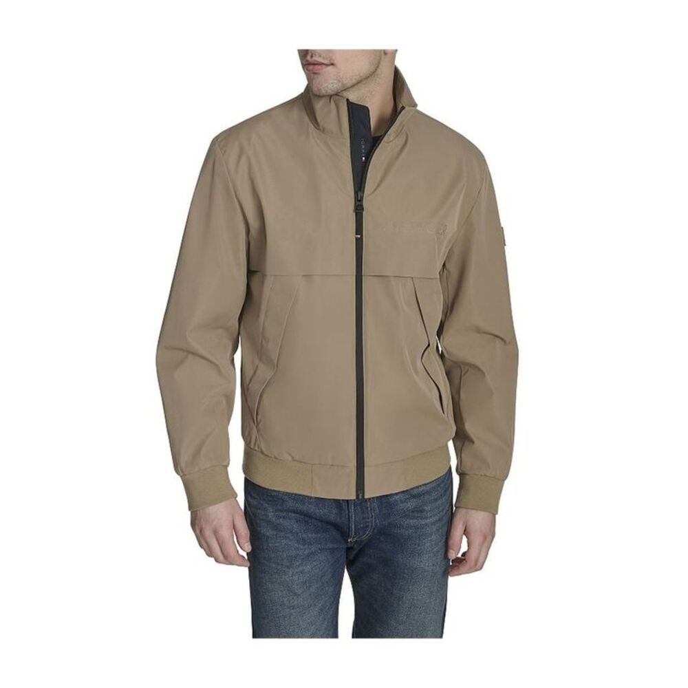 Tommy Hilfiger Mens Tech Logo Bomber Jacket, NWT